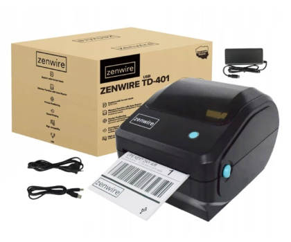 Drukarka i urządzenie biurowe Zenwire Mini Drukarka Etykiet Samoprzylepny 100x150 TD-401